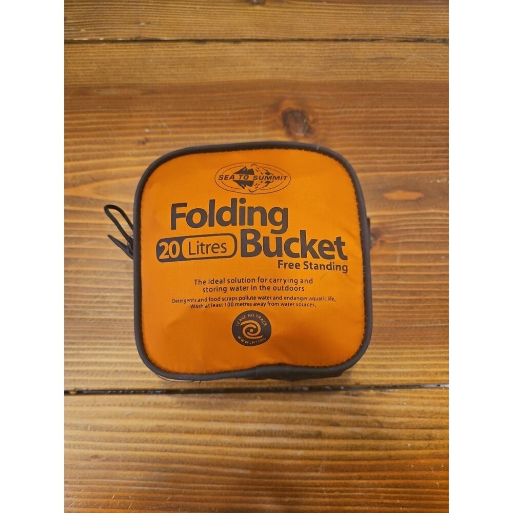 Sea to Summit Backpacking Camping Folding Collapsible Bucket Orange 20 Liter